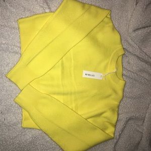 Yellow Cropped Long sleeve